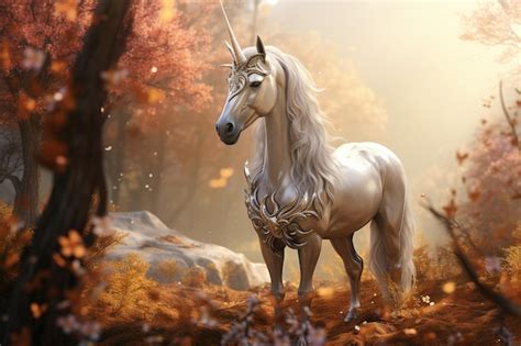 Unicornio Animal - Unicornio, una criatura mítica, un animal con pezuñas, un caballo con ...