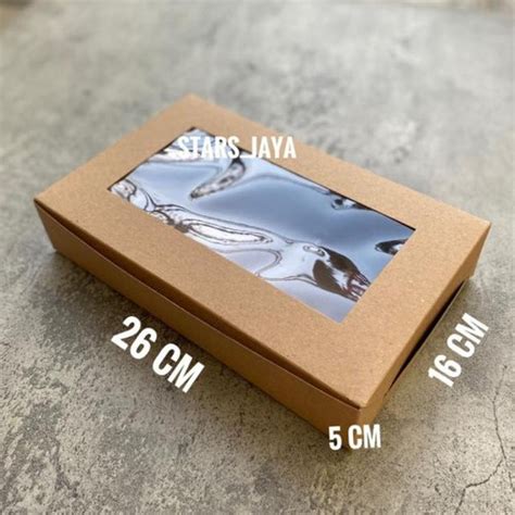 jual box kraft mika bm kotak kue packaging dus cake kemasan