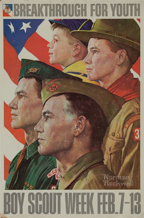 breakthrough  youth scouting poster david pollack vintage posters