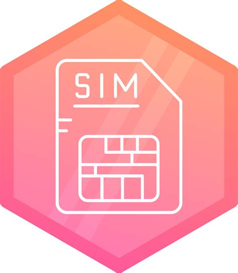 sim gradient polygon icon  vector art  vecteezy