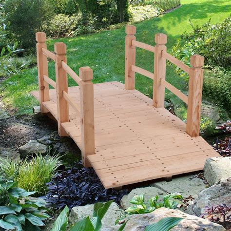 Patio, Lawn & Garden Outdoor Décor 6 Ft Garden Bridge Metal Outdoor ...