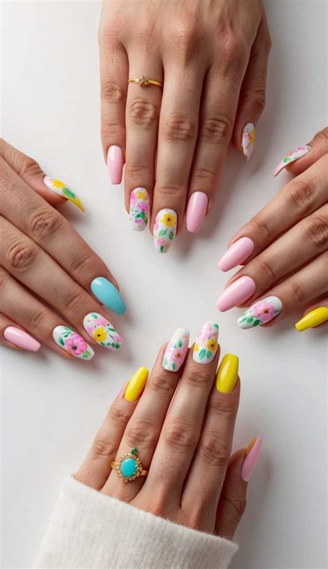 spring nail art ideas blooming designs  freshen
