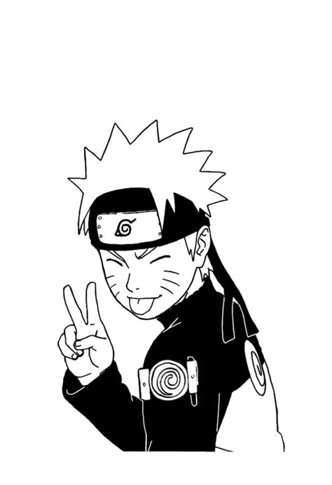 naruto line art by noamanga on DeviantArt