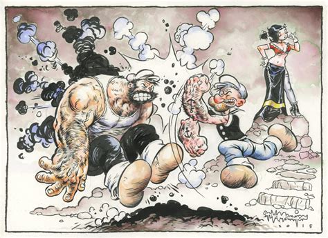 Popeye punching Bluto by rattlesnapper on DeviantArt