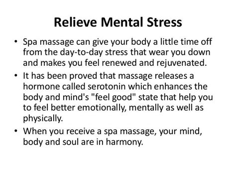 Benefits of spa massage