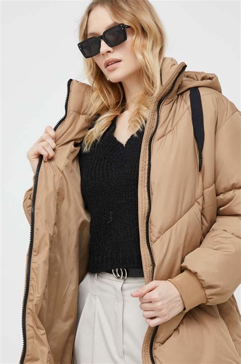 Vero Moda kurtka damska kolor beżowy przejściowa | Answear.com