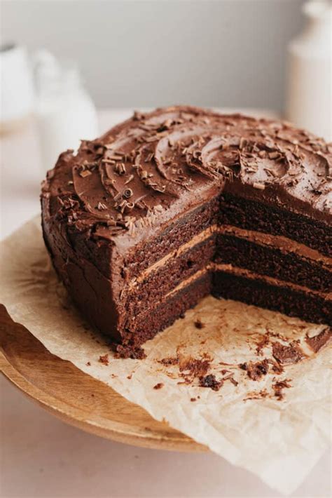 triple chocolate layer cake alpine ella