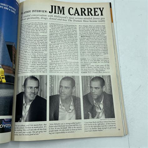 Playboy March 2004, Playmate Of The Month Sandra Hubby, Jim Carrey