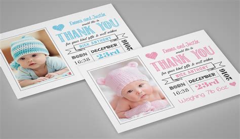 Baby Thank You cards | Behance