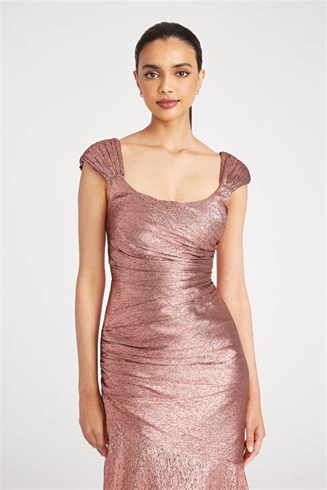 Santana Scoop Neck Gown – THEIA
