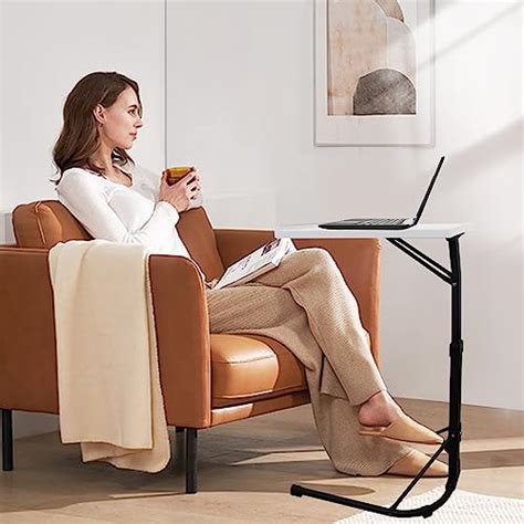 Snapklik.com : Folding TV Tray Table, Adjustable TV Dinner Table ...