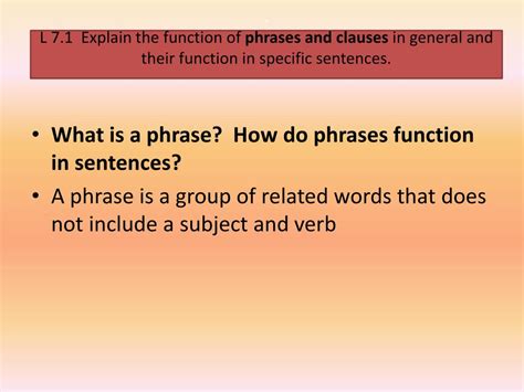 phrase   phrases function  sentences