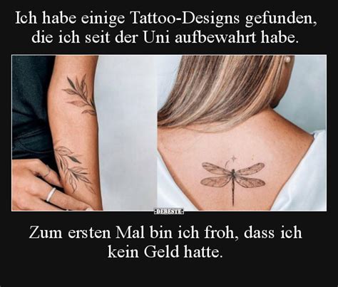 Ich habe einige Tattoo-Designs gefunden, die ich seit der Uni ...