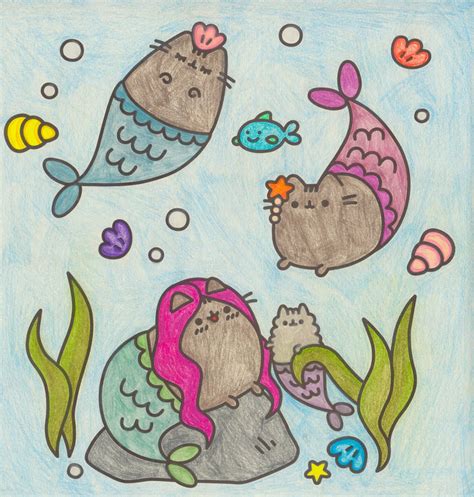 Pusheen Mermaids by AmiliaBlack on DeviantArt