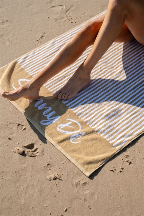 Tan Lines Beach Towel – Sunny De
