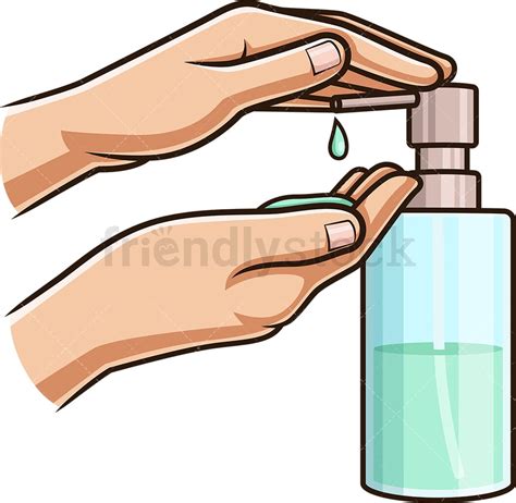 put soap  hands clipart