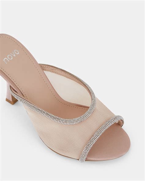 ZEMMA NUDE Open Toe Heels | Buy Women's HEELS Online | Novo Shoes NZ