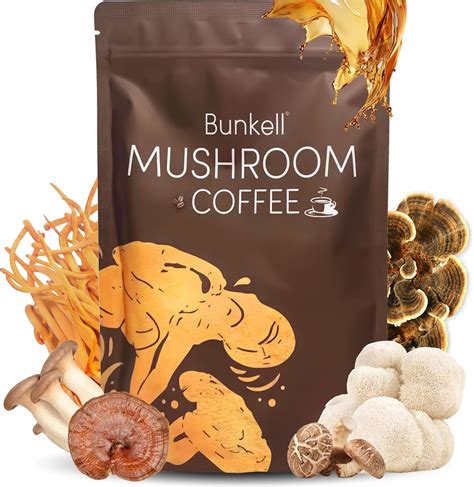 Mushroom Coffee, Organic 6 Mushrooms with Lion's Mane, Reishi