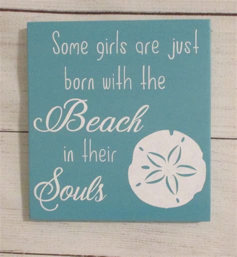 Some Girls Are Just Born With the Beach in Their Souls wood - Etsy