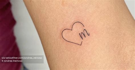 Tatuagem Com A Letra M - Letra M Com Tatuagem De Coracao Frases Para Tatuagem: 247 Ideias E