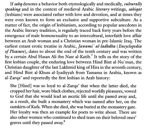 Medieval Arab Lesbians and Lesbian-Like Women
