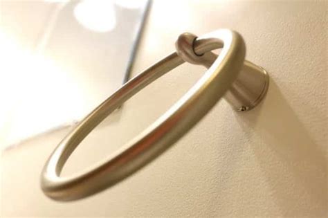 how to install towel ring
