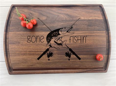 Personalized Cutting Board Custom Cutting Board Fishing - Etsy