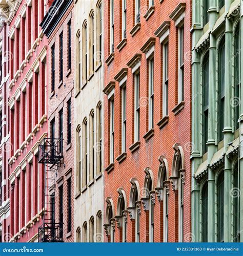 Old Historic Apartment Buildings in the SOHO Neighborhood of New York