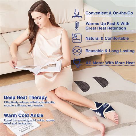 Buy CAMECO Heated Foot Ankle Wraps for Achilles Tendinitis & Plantar