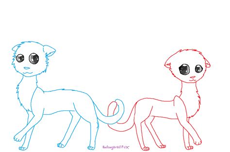 Cat Couple Free Lineart by TheEndangeredFox on DeviantArt