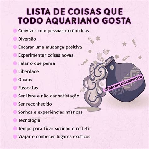 Tudo Sobre O Aquariano - Lista de coisas que todo aquariano gosta. Confere aquarianos? Para você ...
