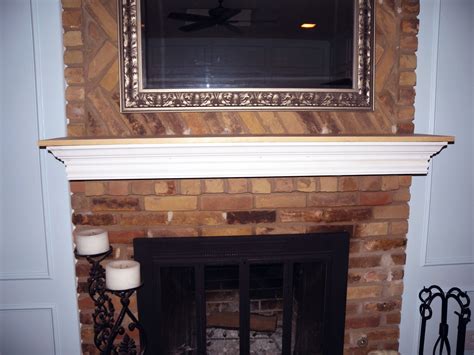 Diy Fireplace Mantel Over Brick – Idalias Salon
