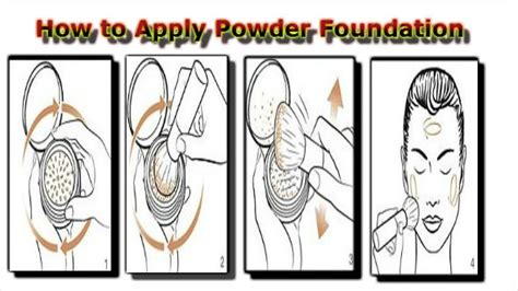 padiye   apply powder foundation ki aasan steps