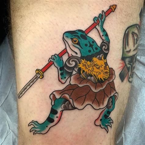 Traditional Japanese Frog Tattoo - Tattoos Concept