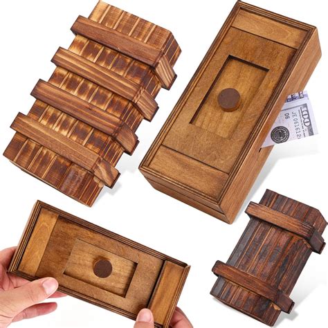 Amazon.com: BSIRI Secret Heart Box- Secret Box Brain Teaser Wooden