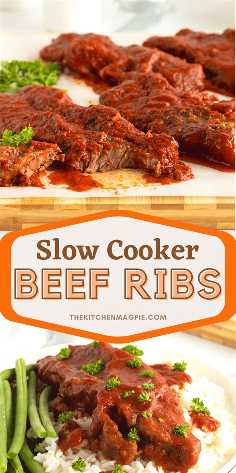 Slow Cooker Beef Short Ribs - The Kitchen Magpie