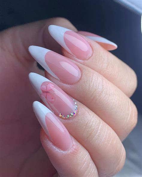 Unhas Almond Com Francesinha - Unhas almond decoradas: 40 nails arts e tutoriais fáceis