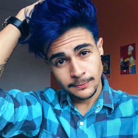 This is great looking.. #tapermenshairstyles | Mens blue hair, Dark ...