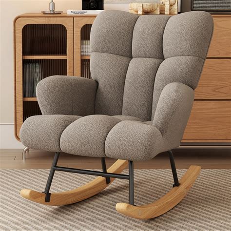 Amazon.com: VIRRMO Glider Rocking Chair Nursery, Comfy Accent Chair