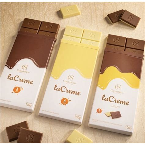 Chocolate Cacau Show Tablete - Tablete Barra de chocolate Cacau show La creme | Shopee Brasil