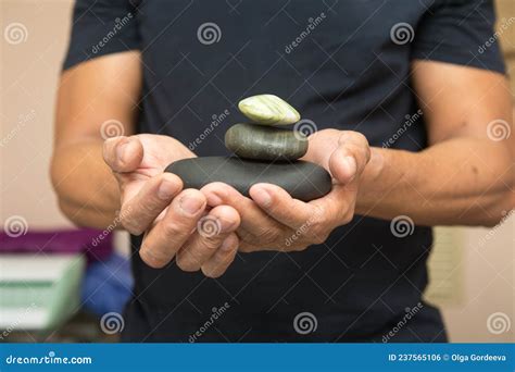 Stones for Stone Therapy in the Hands.Stone Therapy is One of the Types of Massage, Stone ...