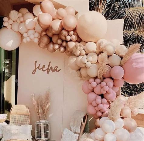 amazoncom longwu balloon arch garland kitblush nude apricot party