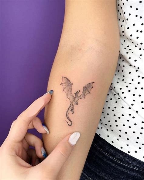 Bewildering Small Dragon Tattoo on Arm - Small Dragon Tattoos - Small ...