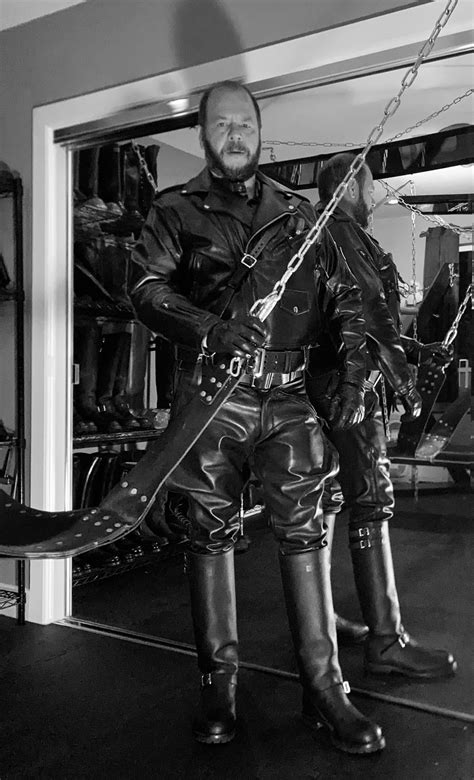 Image tagged with gay leather, gay leather men, rubber slave