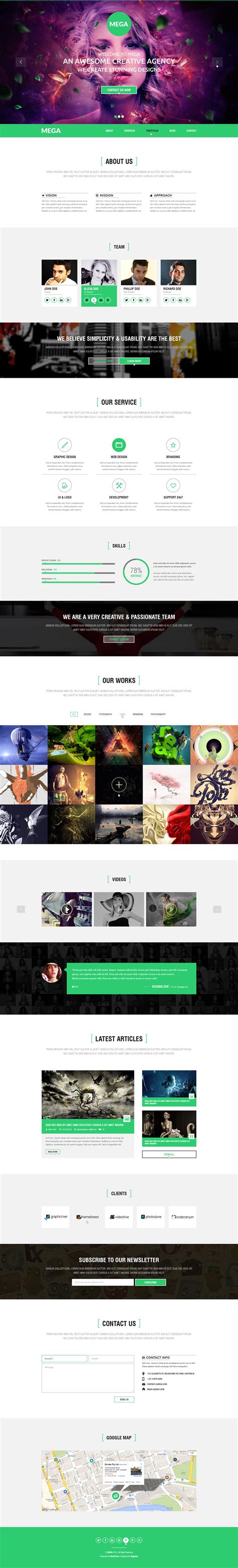MEGA - Single Page Premium Theme by bigpsfan | ThemeForest