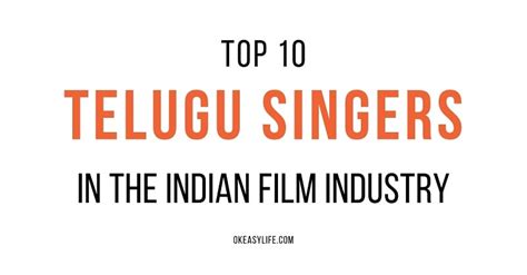 Top 10 Famous Telugu Singers Images with Names (List of Male & Female ...