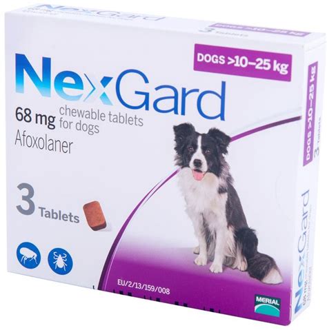 НЕКСГАРД для собак 10-25 кг NEXGARD таблетки от блох и клещей, 1 ...