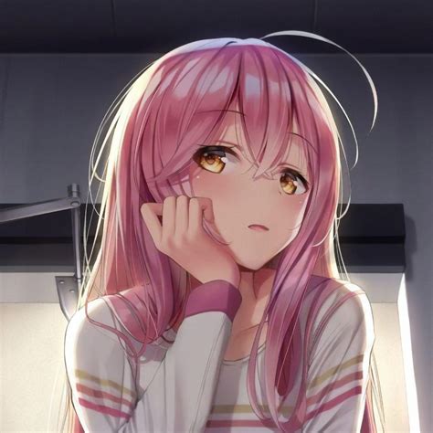 Anime Girl With Long Pink Hair