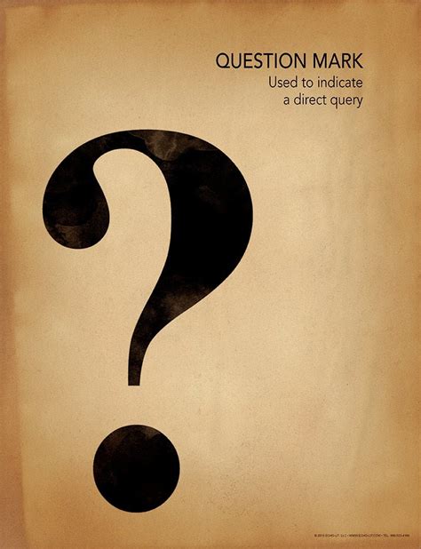 question mark writing punctuation  grammar art print etsy
