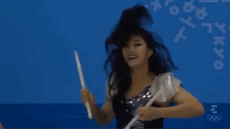 Drummer Girl In Olympics 2018 gif, sports GIFs - Gif-Vif.com